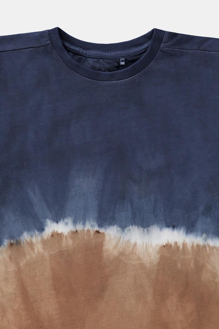 Camiseta con diseño batik bicolor, GREY BLUE, detail image number 2