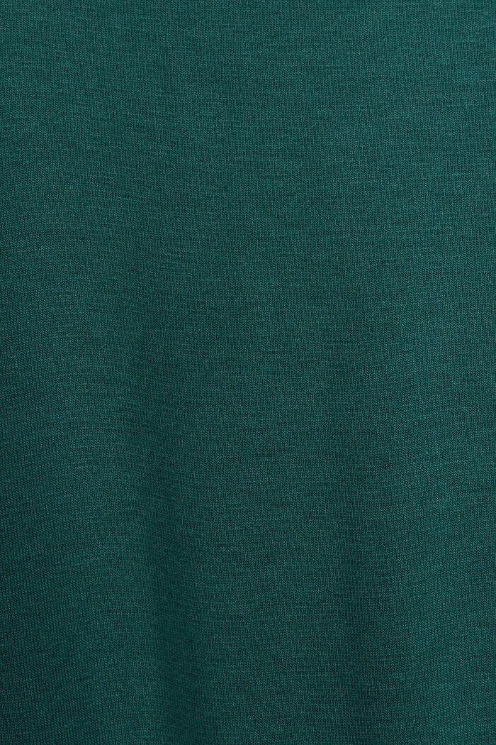 Vestido corto de tejido jersey, EMERALD GREEN, detail image number 4