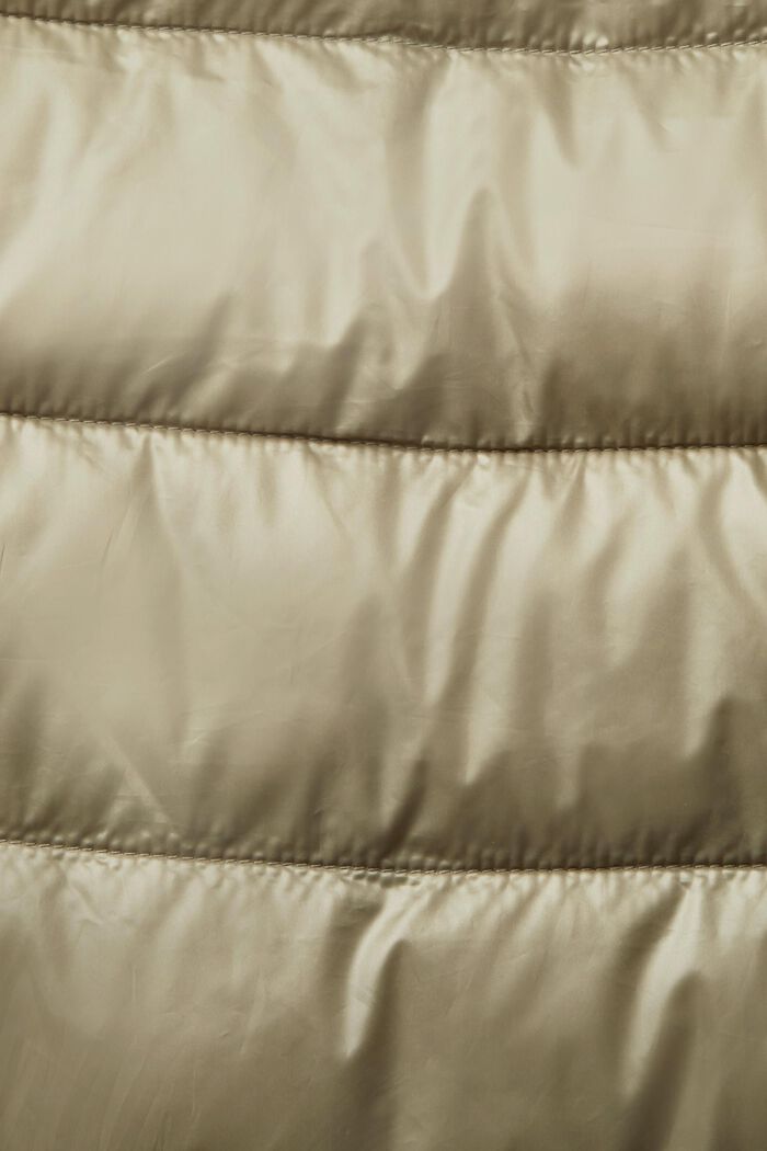 Abrigo acolchado con capucha ajustable extraíble, PALE KHAKI, detail image number 1