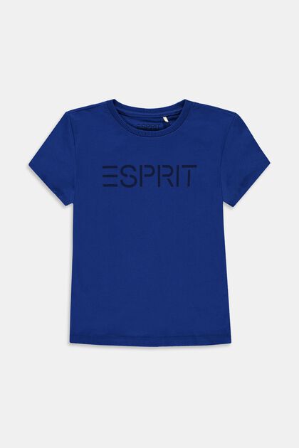 Camiseta con el logotipo en 100% algodón, BRIGHT BLUE, overview