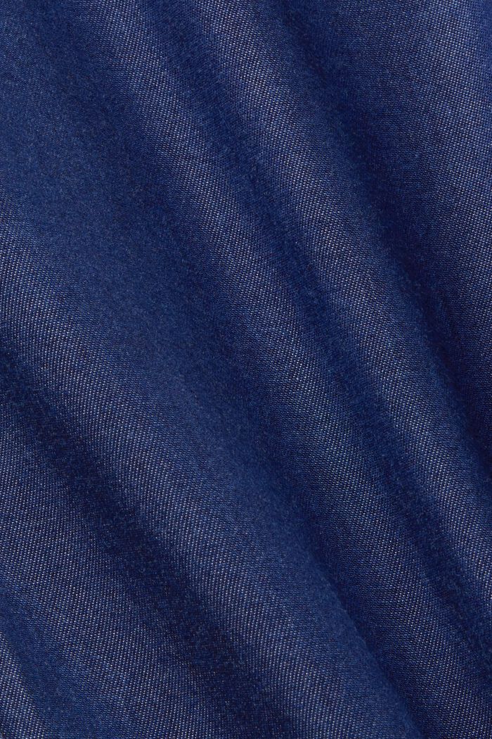 Pantalón tobillero con perneras anchas, TENCEL™, BLUE DARK WASHED, detail image number 6