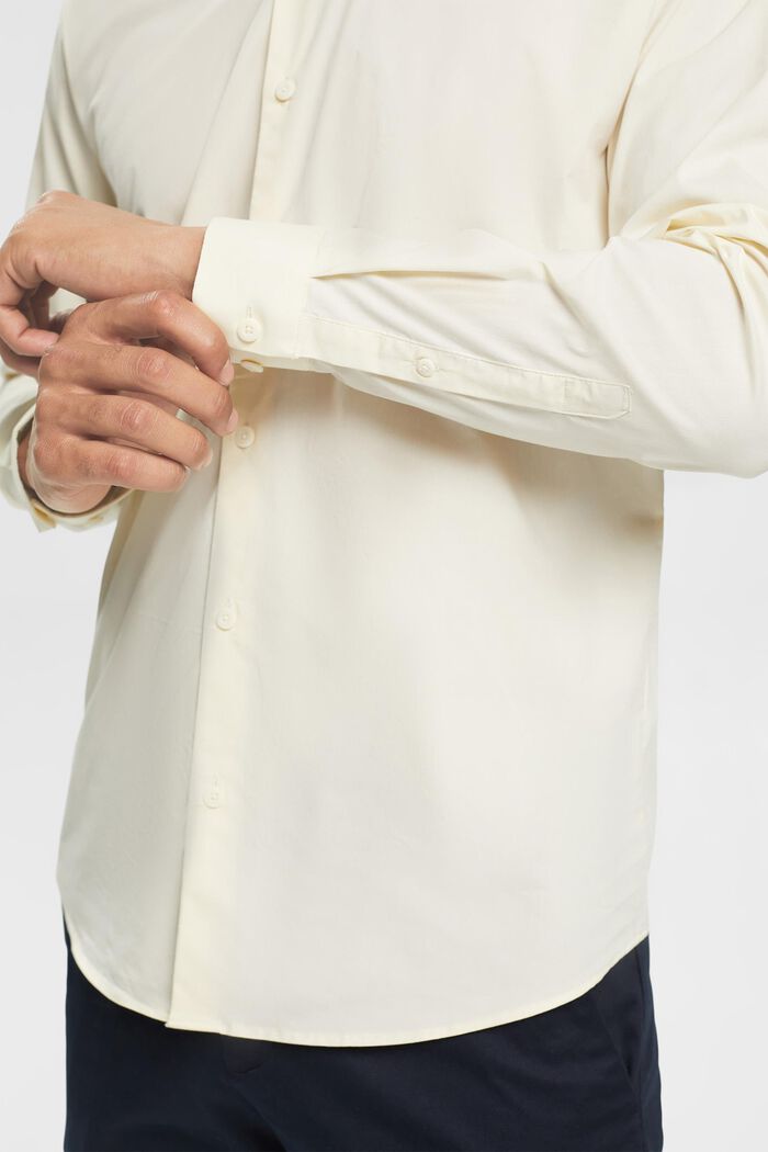 Camisa de corte ajustado, OFF WHITE, detail image number 4
