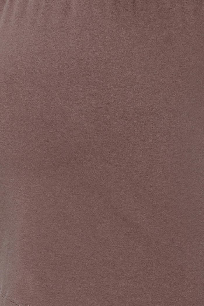 Camiseta de pijama para lactancia realizada en jersey de algodón ecológico, TAUPE, detail image number 3