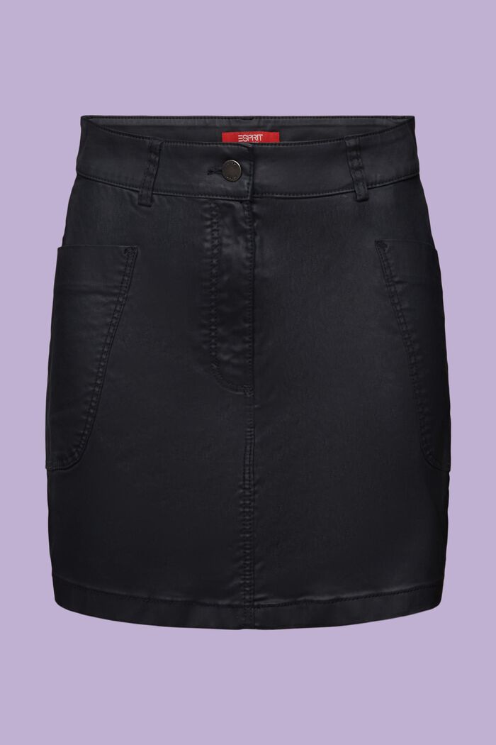 Minifalda con revestimiento, BLACK, detail image number 6