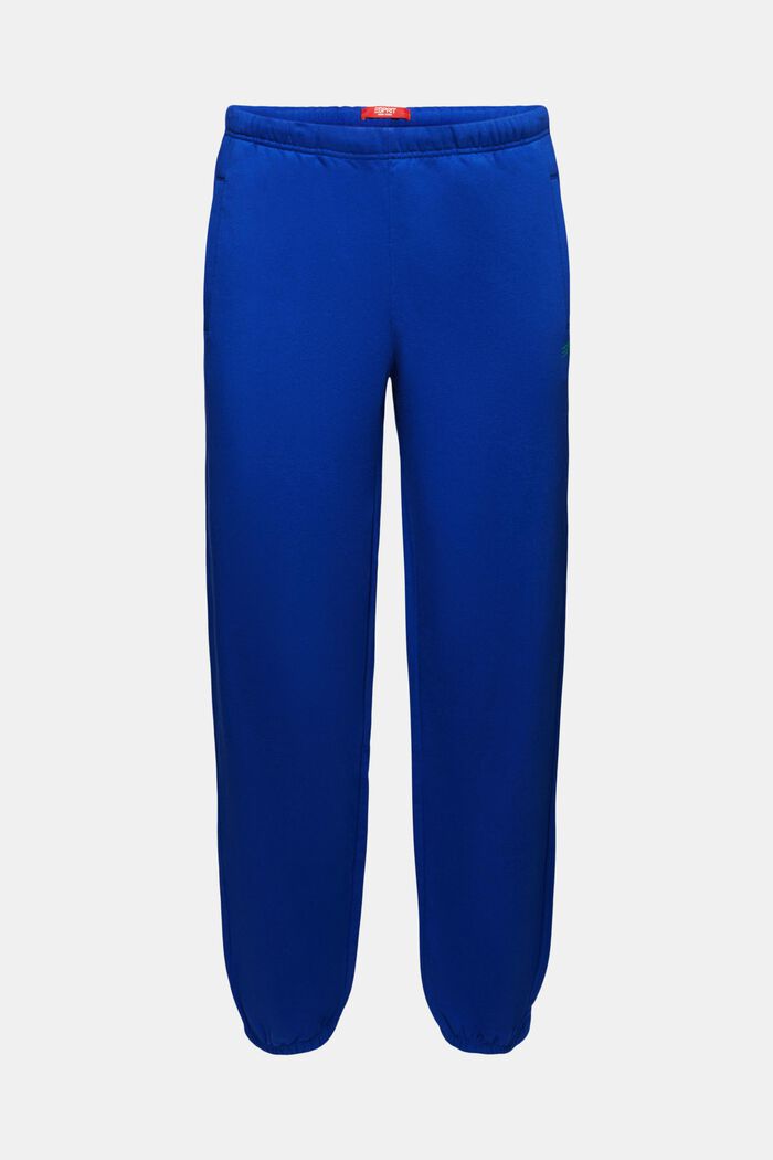 Pantalones de felpa de algodón con logotipo, BRIGHT BLUE, detail image number 6