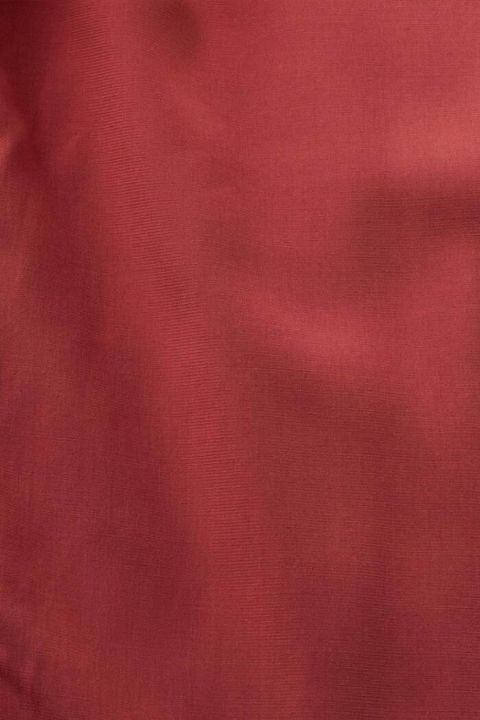 Blusa con cuello pico, LENZING™ ECOVERO™, TERRACOTTA, detail image number 4