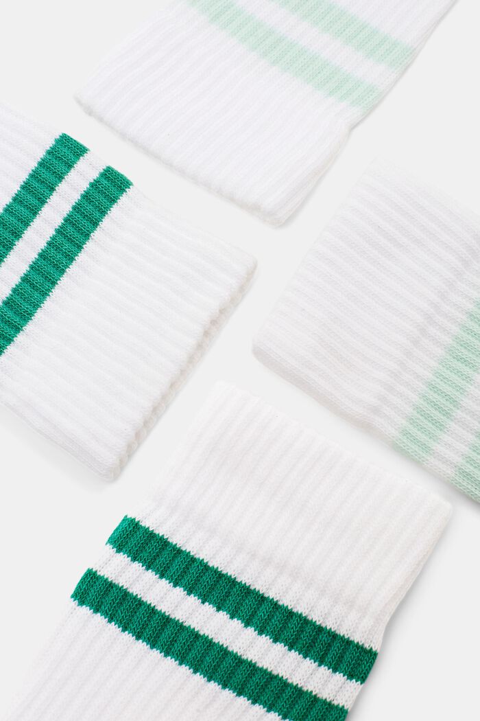 Pack de 2 pares de calcetines de tenis a rayas, NEW OFF WHITE, detail image number 1