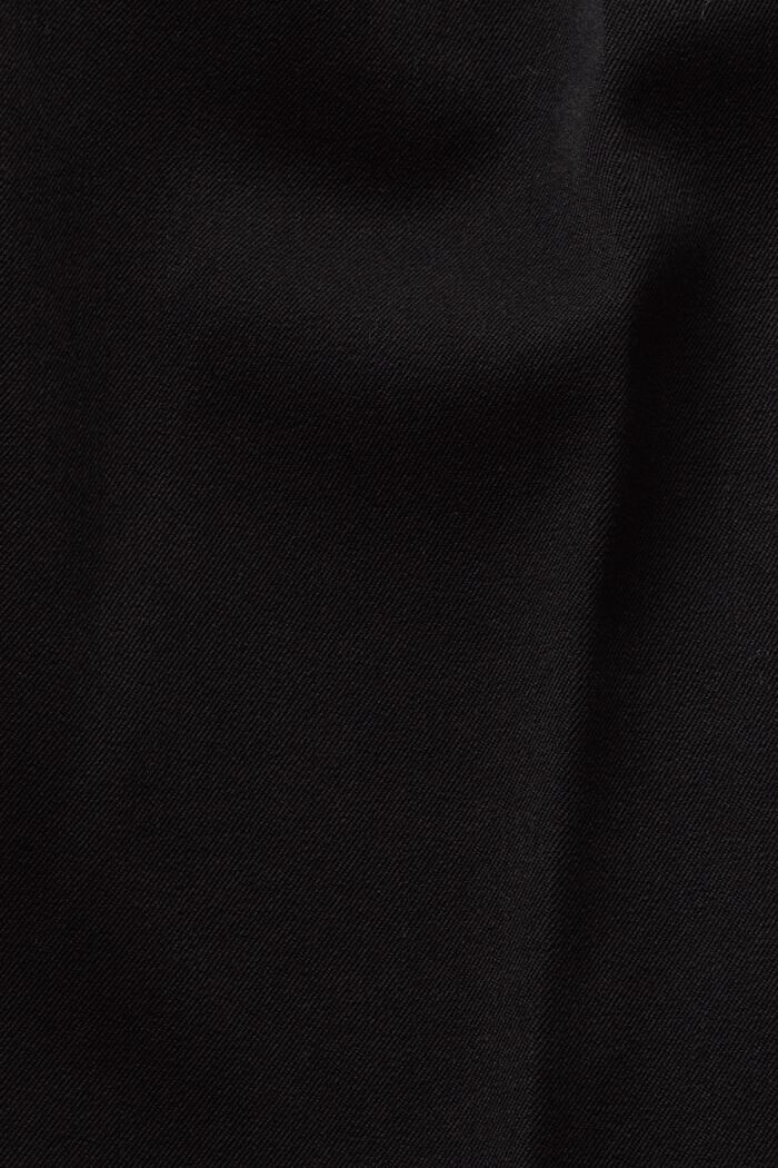 Pantalón culotte con mezcla de viscosa, BLACK, detail image number 5