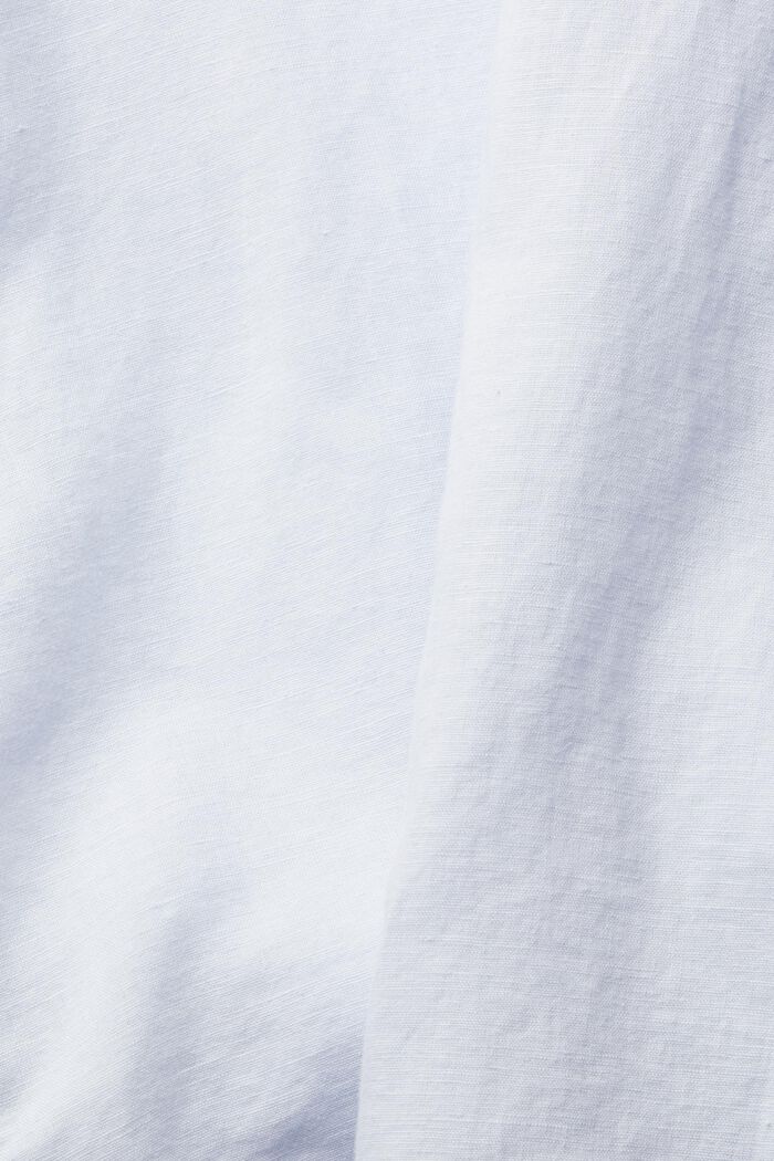 Blusa oversize en mezcla de lino, LIGHT BLUE, detail image number 1