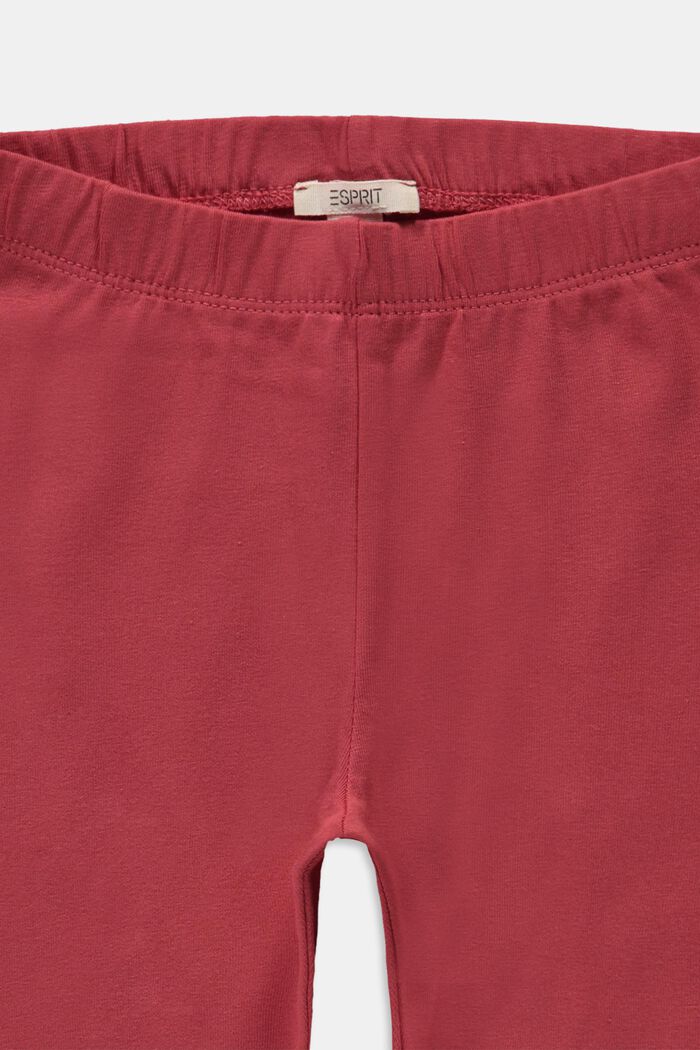 Leggings de largo tobillero, algodón elástico, GARNET RED, detail image number 2