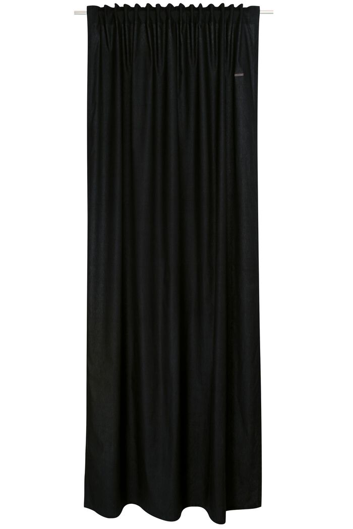 Cortina con trabillas ocultas, BLACK, detail image number 0