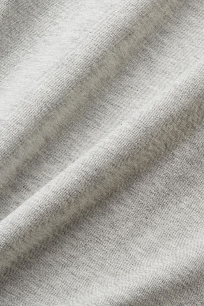 Camiseta de algodón sostenible con estampado, LIGHT GREY, detail image number 4