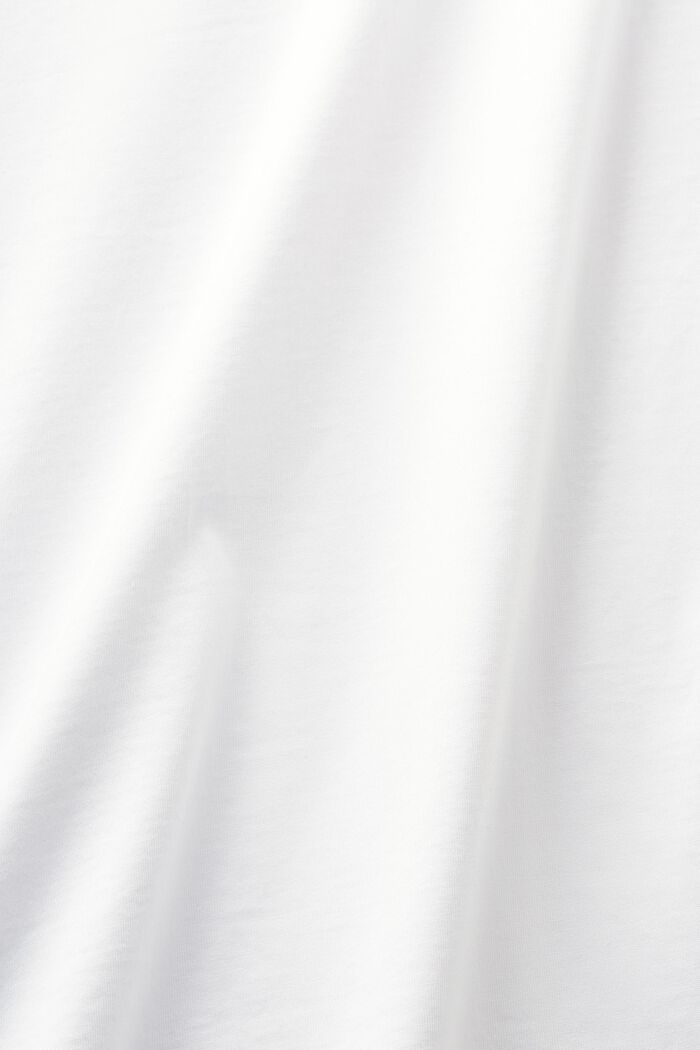 Camiseta con cuello en pico, WHITE, detail image number 4