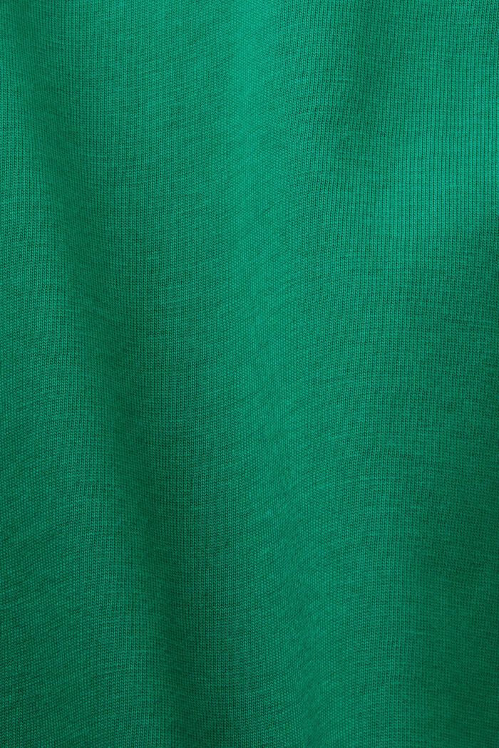 Camiseta en tejido jersey de algodón con diseño geométrico, DARK GREEN, detail image number 5