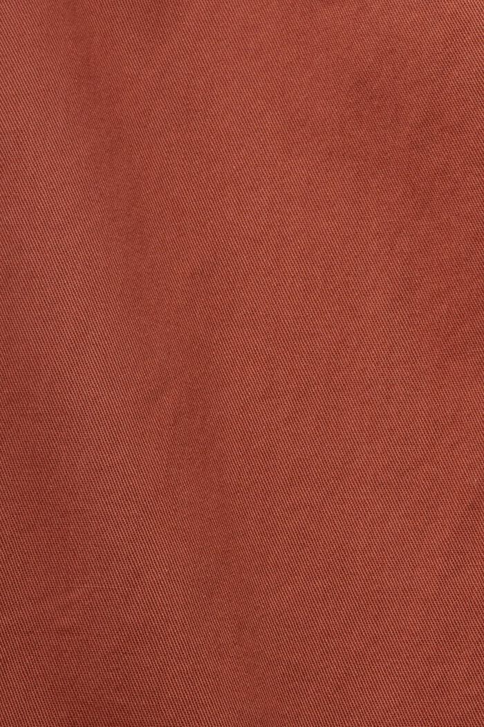 Pantalón chino de pernera ancha, RUST BROWN, detail image number 6