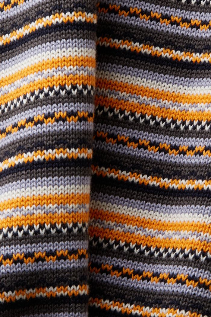 Jersey de cuello alto realizado en algodón jacquard, DARK GREY, detail image number 5