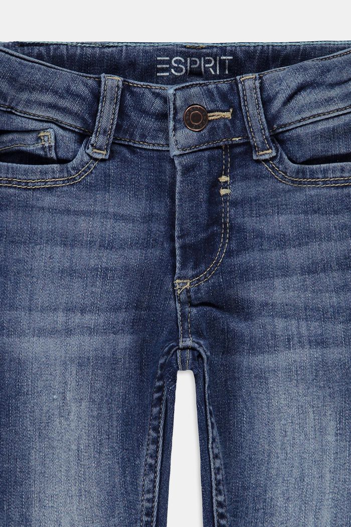 Vaqueros capri con cintura ajustable, BLUE MEDIUM WASHED, detail image number 2