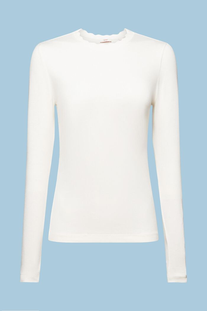 Camiseta de manga larga con borde ondulado, ICE, detail image number 5