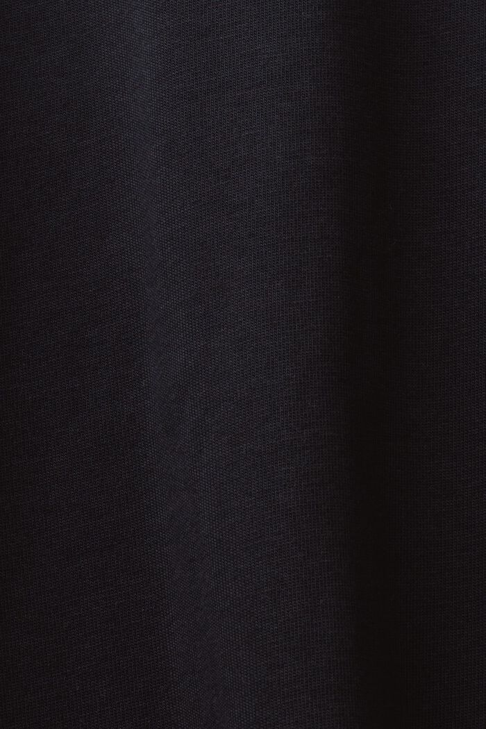 Camiseta en jersey de algodón con logotipo, BLACK, detail image number 5