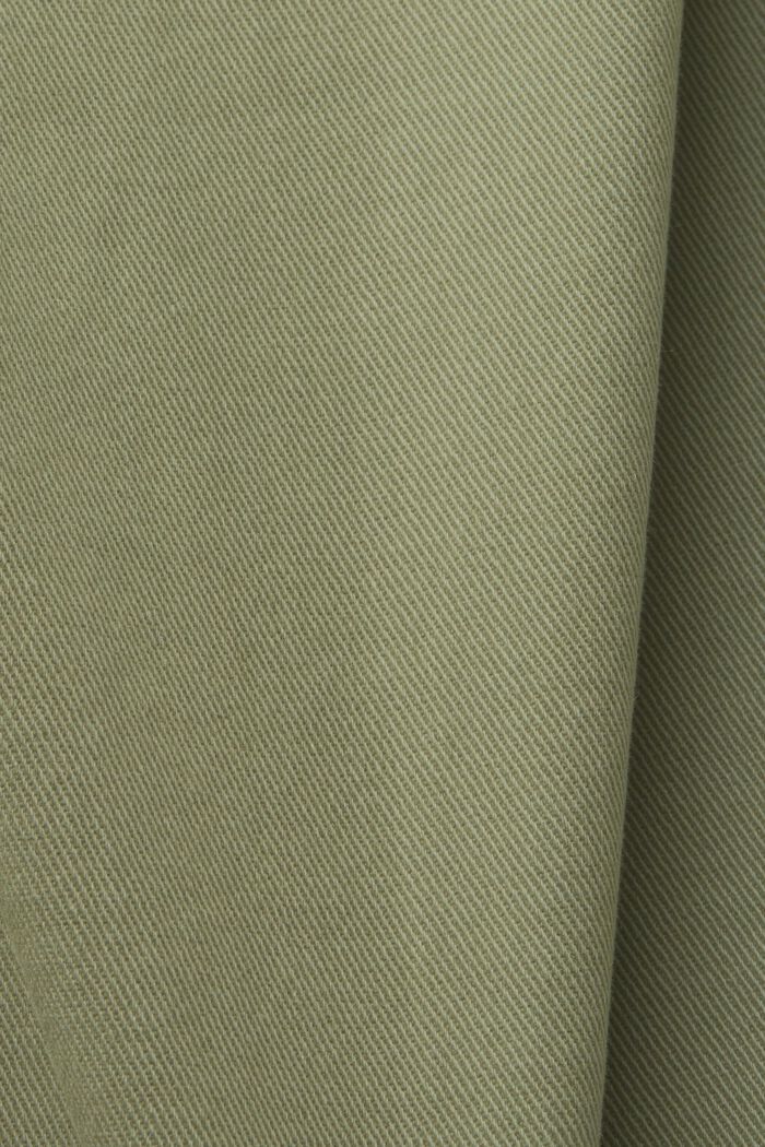Pantalón capri en algodón ecológico, PALE KHAKI, detail image number 4