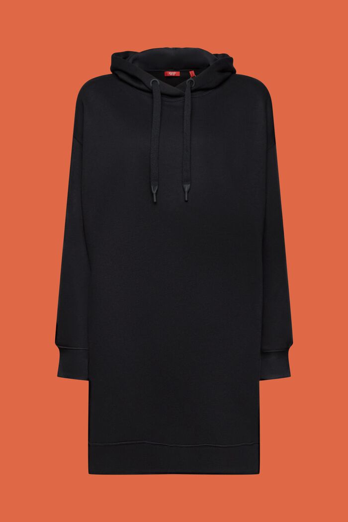 Vestido estilo sudadera con capucha, BLACK, detail image number 6