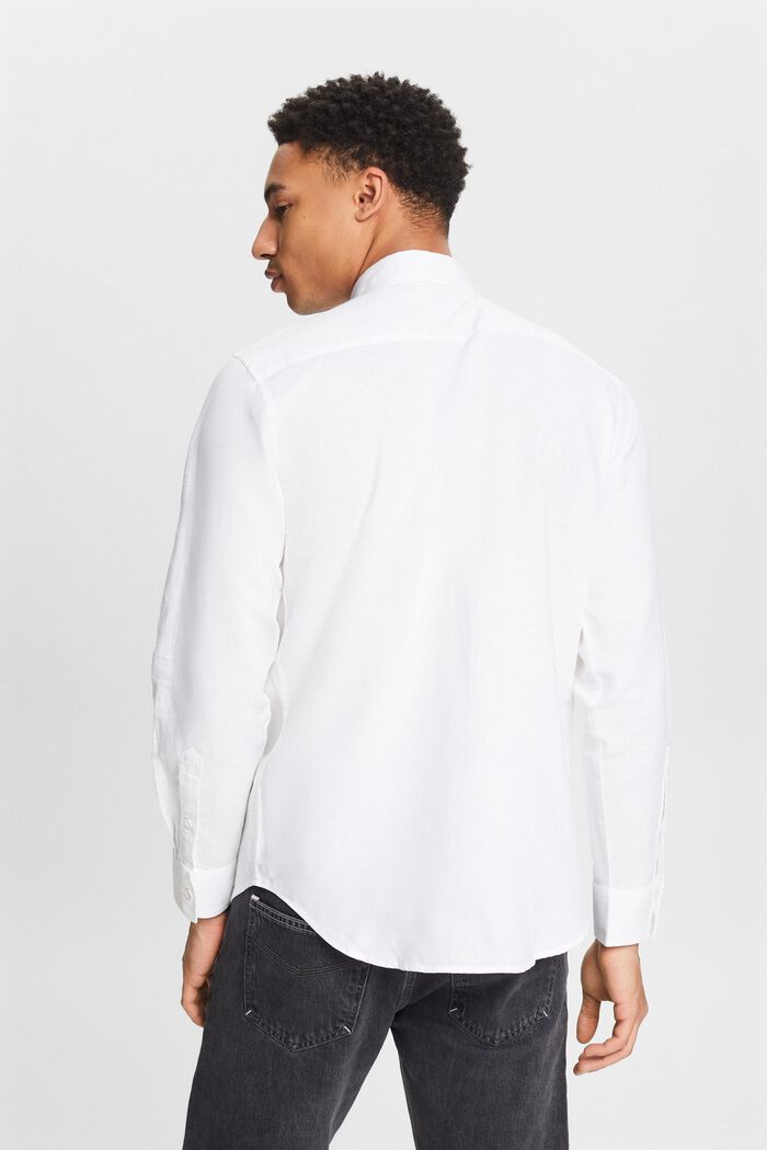 Camisa de manga larga, WHITE, detail image number 2
