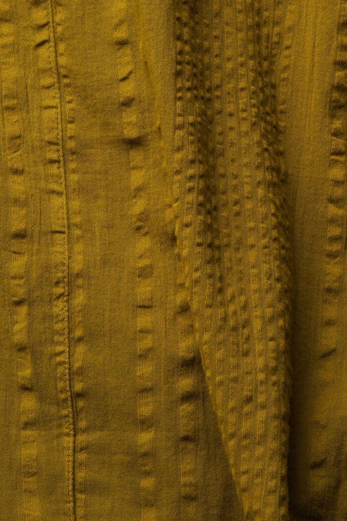 Blusa estampada con mangas avolantadas, OLIVE, detail image number 4