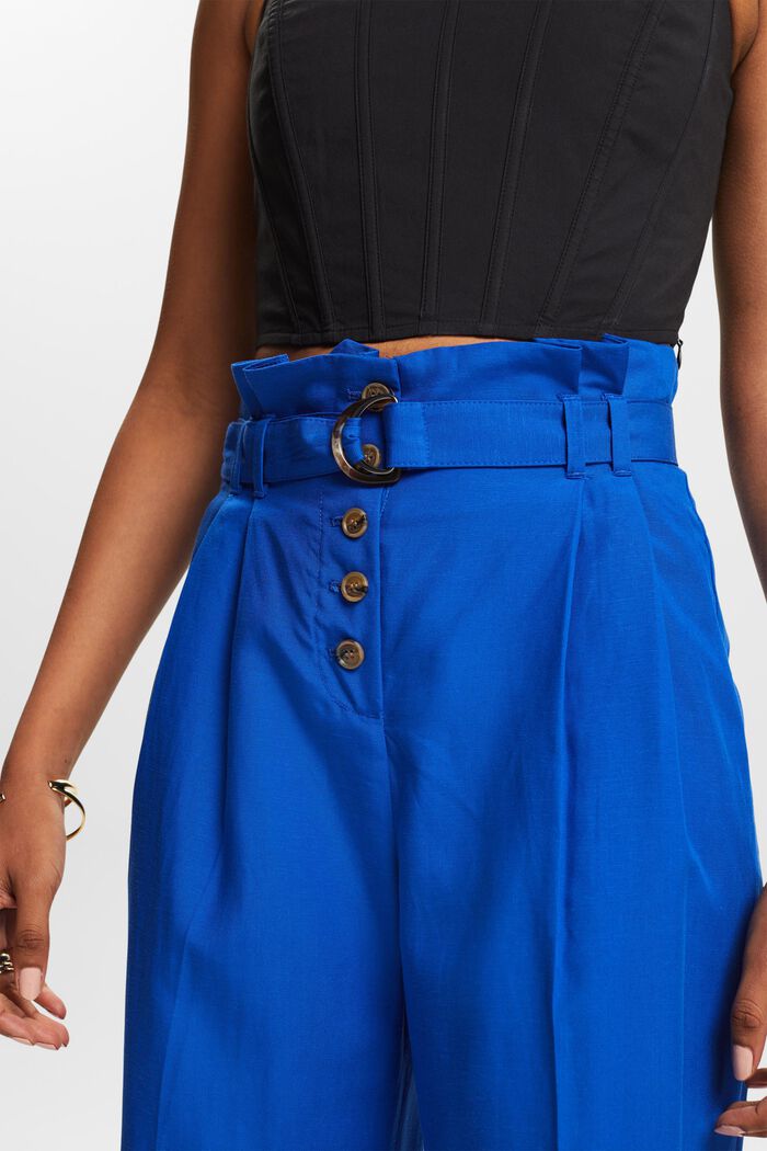 Mix and Match Pantalones culotte de tiro alto, BRIGHT BLUE, detail image number 4