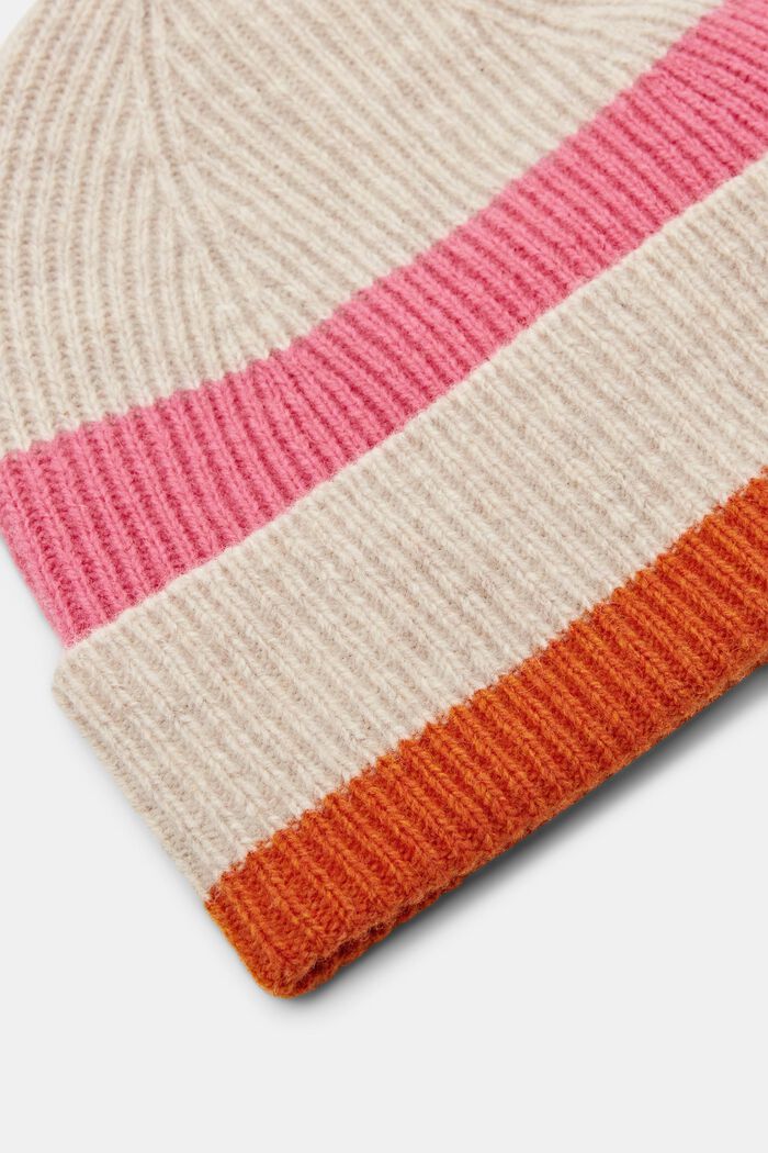 Gorro en mezcla de lana con rayas de colores, ICE, detail image number 1