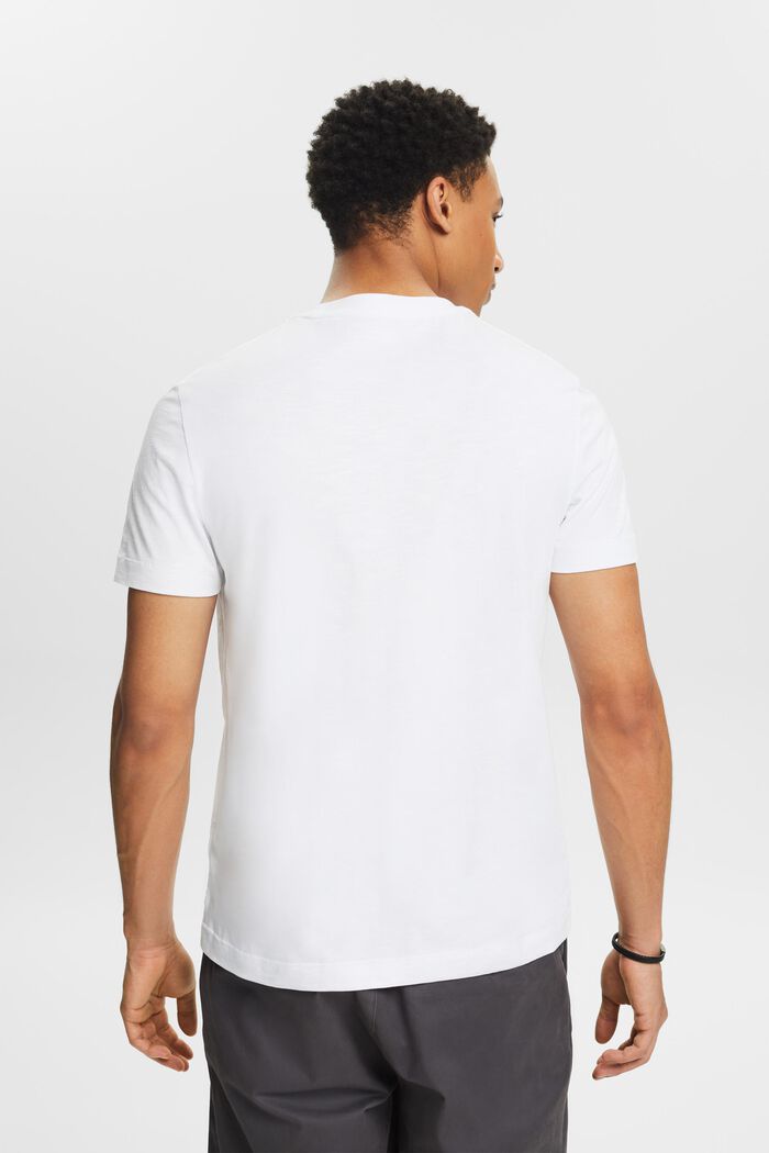 Camiseta con textura flameada, WHITE, detail image number 2