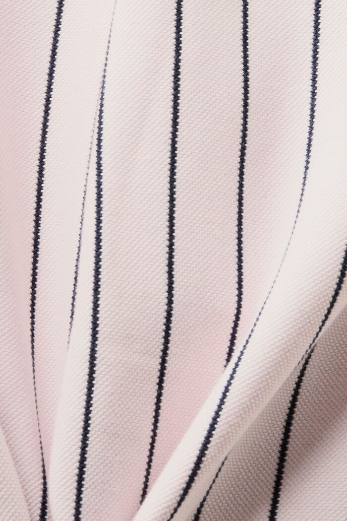Pantalón de traje a rayas en piqué de algodón, LIGHT PINK, detail image number 6