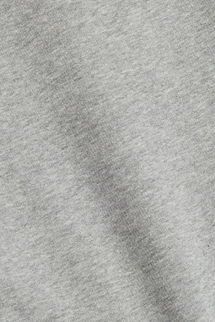 Vestido de felpa con capucha en mezcla de algodón ecológico, MEDIUM GREY, detail image number 4