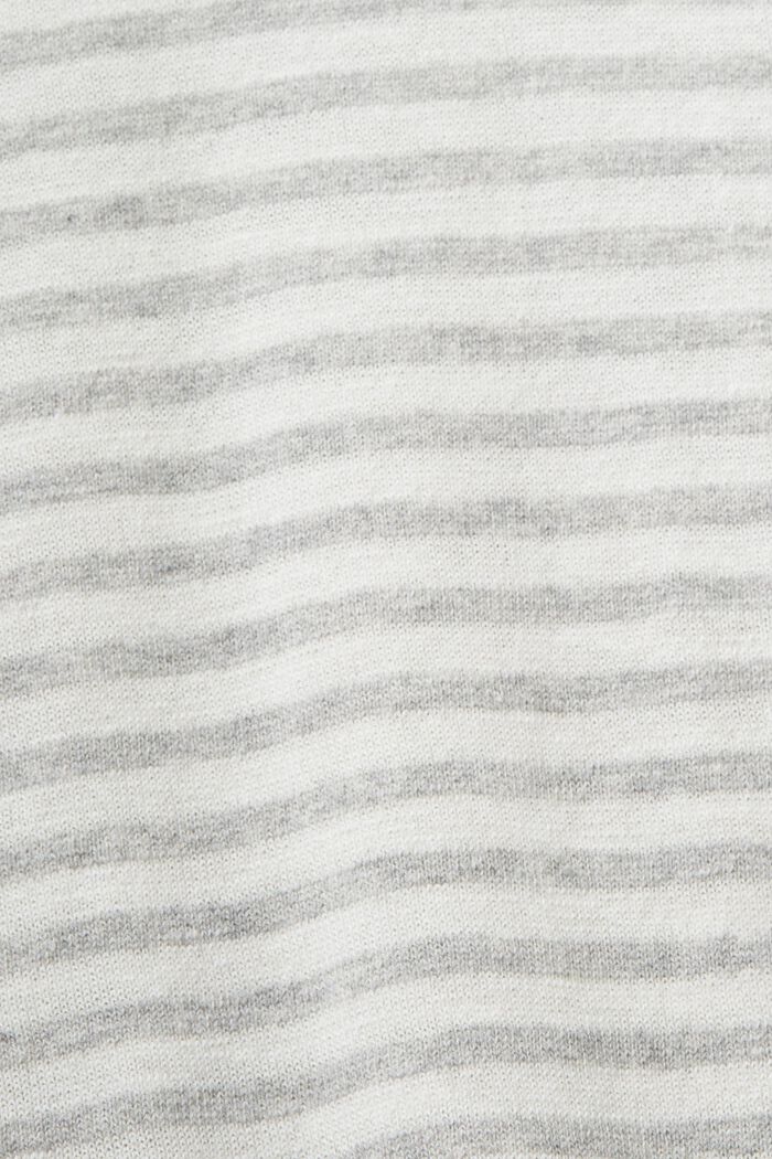 Jersey de algodón a rayas, LIGHT GREY, detail image number 4