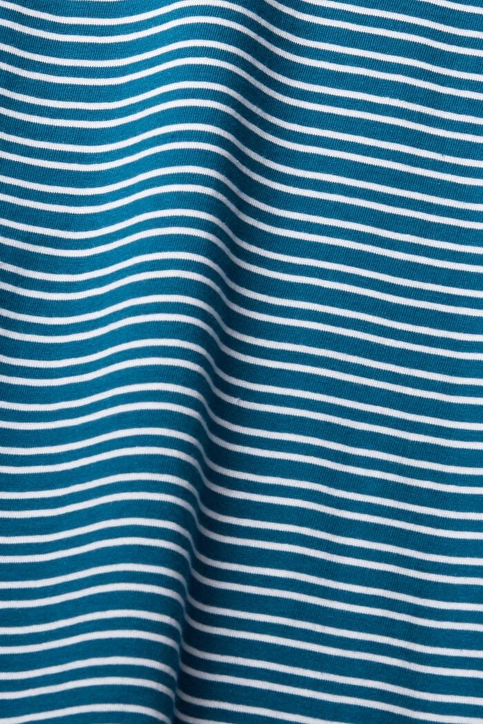 Camiseta de tejido jersey, 100% algodón, PETROL BLUE, detail image number 5