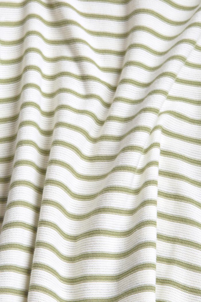 Jersey con diseño de rayas, 100% algodón, OFF WHITE, detail image number 4
