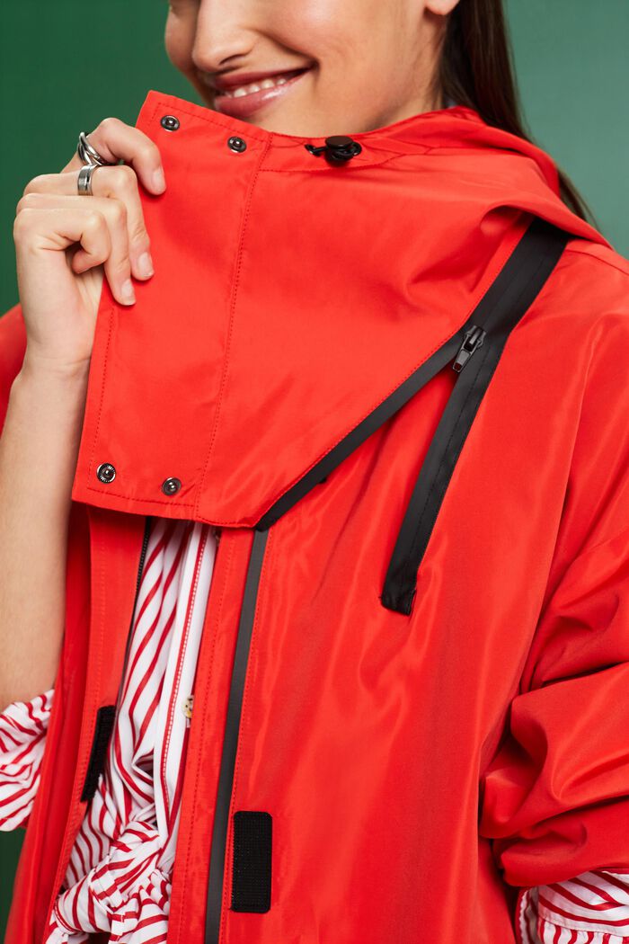 Abrigo con capucha desmontable, RED, detail image number 3