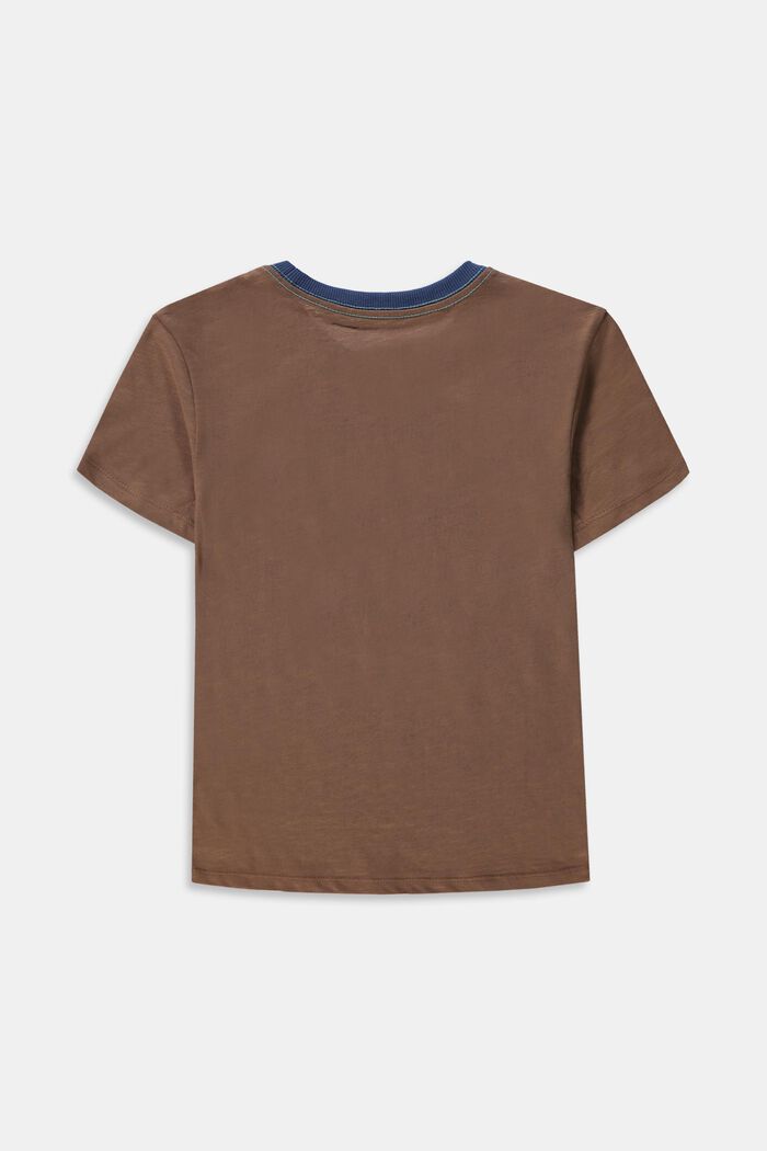 Camiseta con estampado en 100 % algodón, TAUPE, detail image number 1