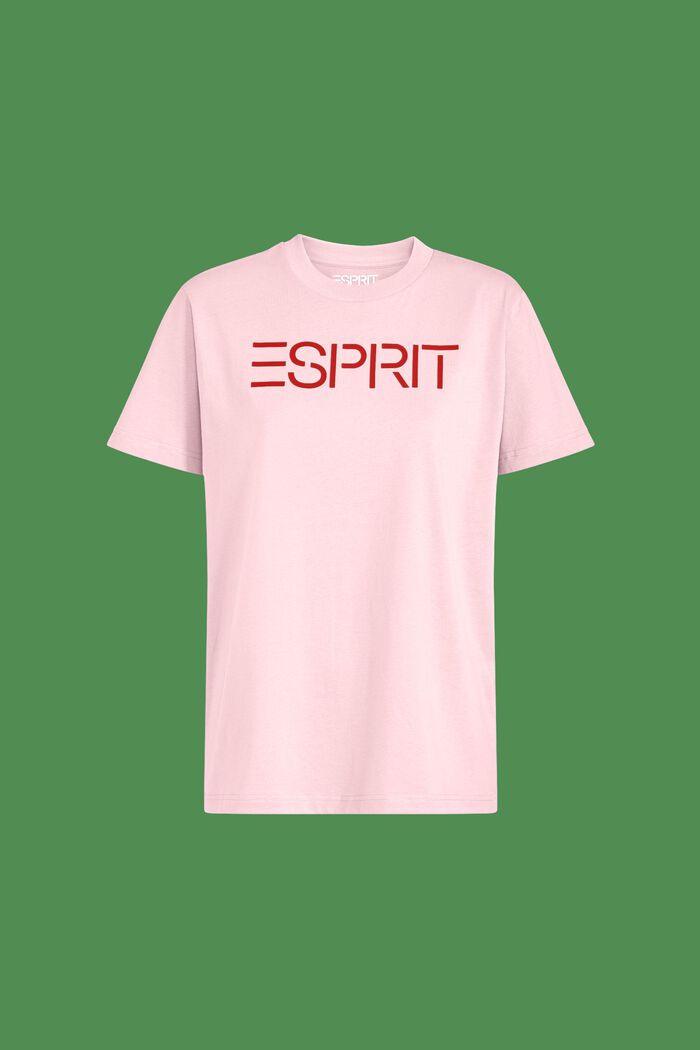 Camiseta unisex en jersey de algodón con logotipo, LIGHT PINK, detail image number 6