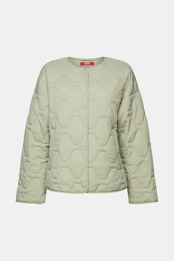 Reciclada: chaqueta acolchada ligera, DUSTY GREEN, detail image number 5