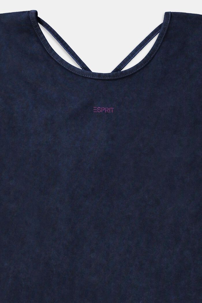 Camiseta con acabado deslavado, BLUE DARK WASHED, detail image number 2