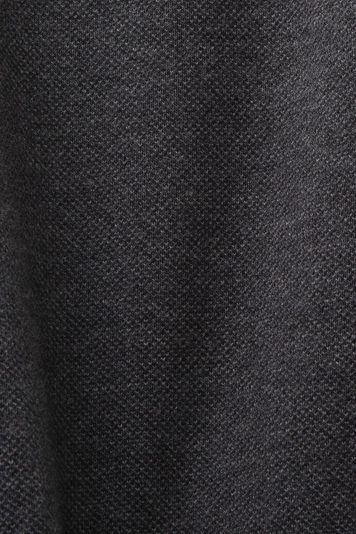 Pantalones de pernera ancha en mezcla de algodón ecológico, DARK GREY, detail image number 6