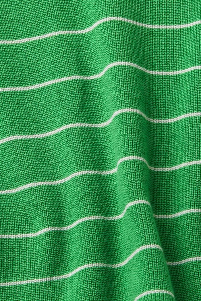 Jersey a rayas en punto de algodón, GREEN, detail image number 4
