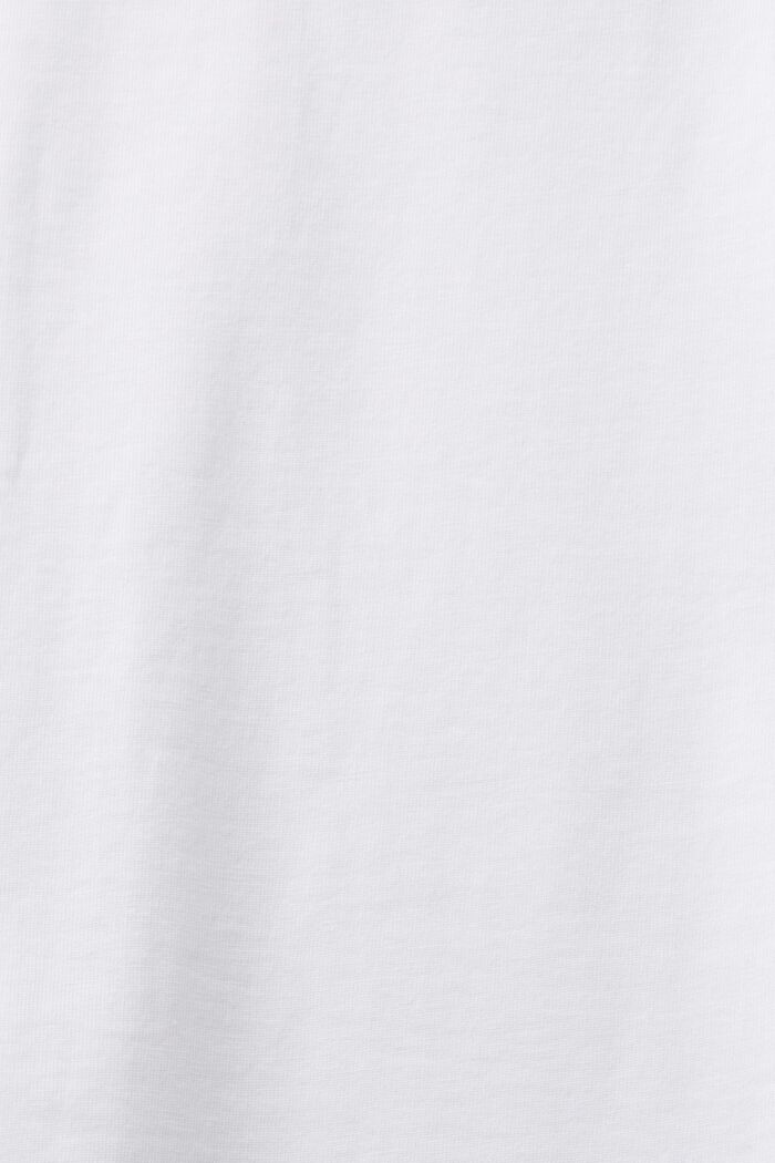 Camiseta de cuello redondo y manga corta, WHITE, detail image number 4