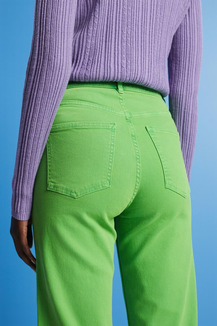 Jeans high rise straight leg, GREEN, detail image number 4