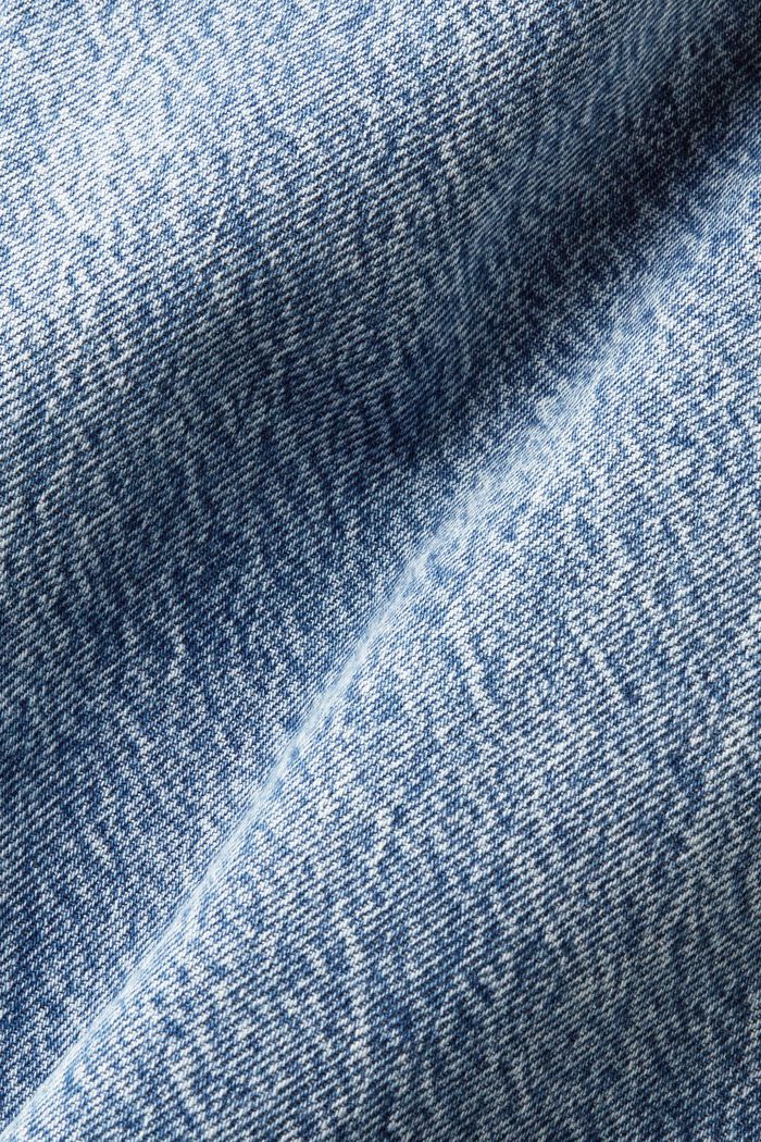 Jeans high-rise straight fit, BLUE LIGHT WASHED, detail image number 6