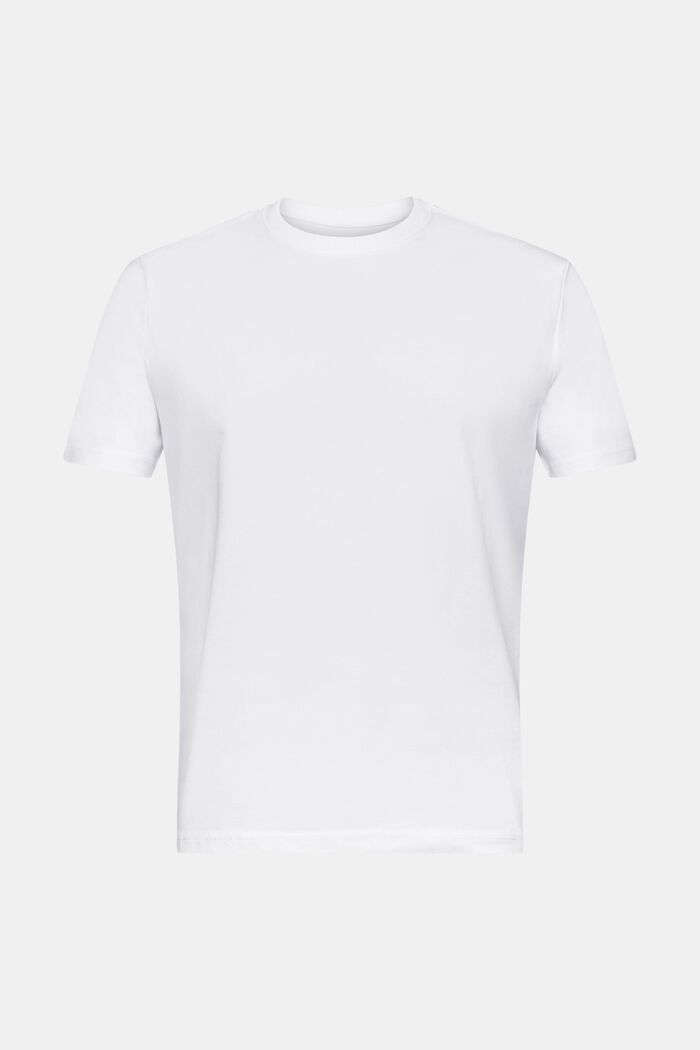 Camiseta de punto de algodón ecológico, WHITE, detail image number 5