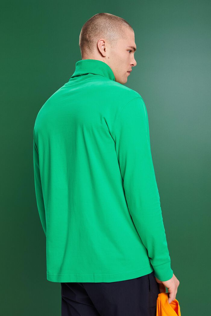 Camiseta de algodón de manga larga, GREEN, detail image number 3