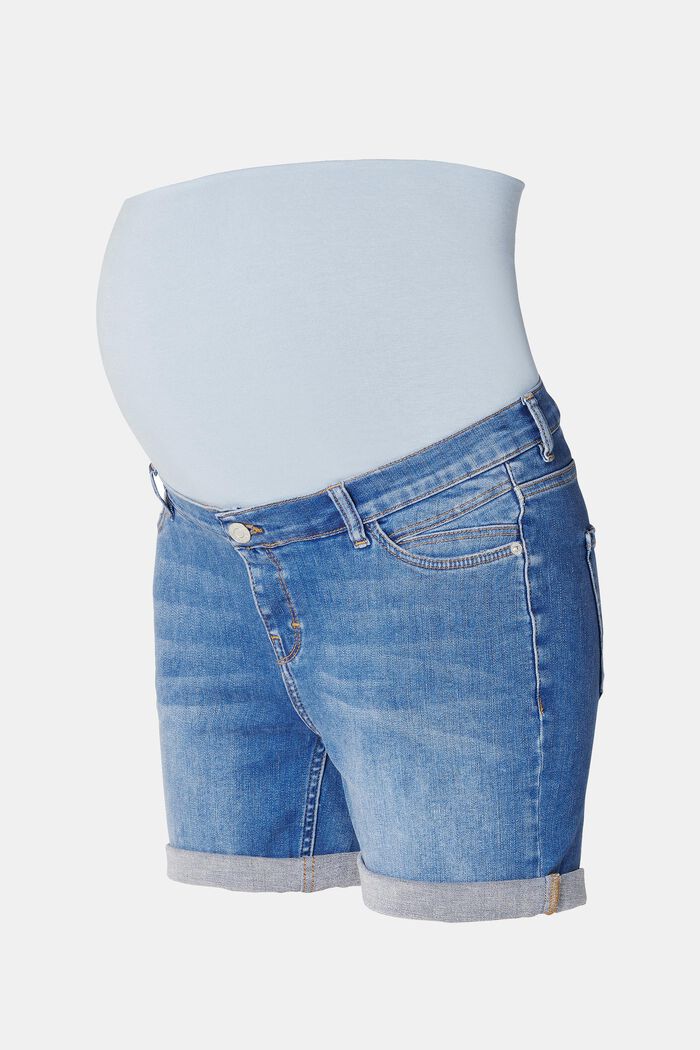 espalda recibir máquina de coser ESPRIT - Shorts vaqueros con cintura premamá en nuestra tienda online