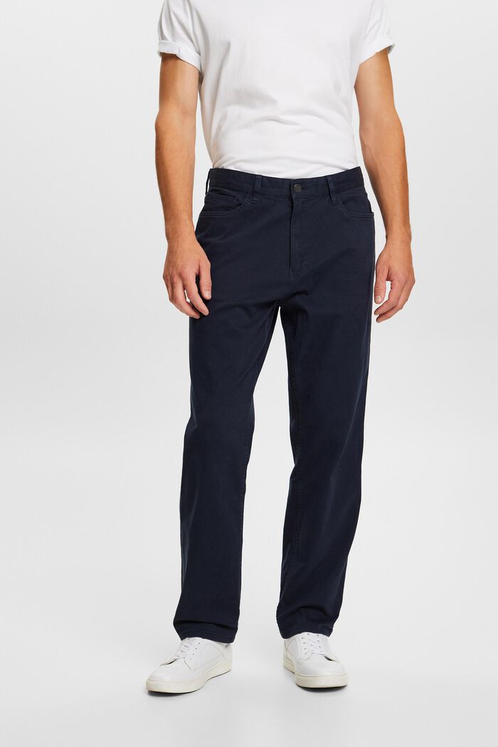 Pantalones clásicos de pernera recta, NAVY, detail image number 0
