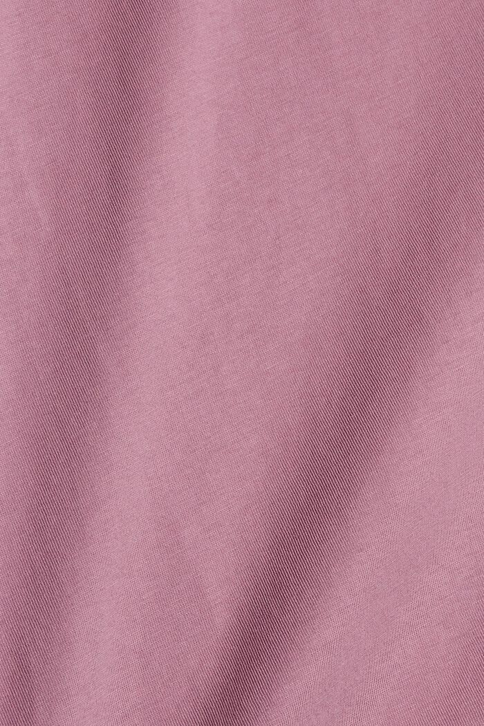 Camiseta de manga larga en 100% algodón, MAUVE, detail image number 4